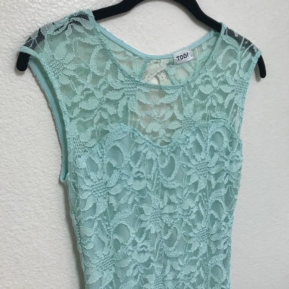 Sexy Open Back Lace Dress - Picture 2 of 5